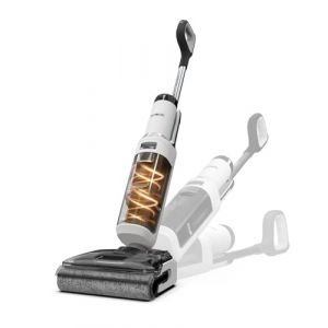 Tineco Floor One Stretch S6 Aspirateur Laveur, Aspirateur Sec et Humide Puissant Intelligent, port&eacute;e &agrave; Plat 180&deg;, Nettoyage Deux Bords, Auto-Nettoyage Flashdry &agrave; 70℃ en 5 Min, 40 Min d'autonomie (Tineco, neuf)