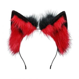 Serre Tete avec Oreilles de Renard, Serre-tête Oreilles de Chat Oreille de Chat Serre Tete Bandeau Oreilles De Renard en Peluche Mignon pour Costume de Cosplay D’Halloween Cosplay de Fête (4845966456652656456, neuf)