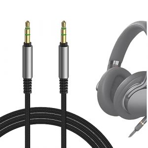 Geekria QuickFit Audio Câble Compatible avec Sony MDR-1AM2, MDR-XB950N1, MDR-XB950B1, WH-1000XM5, 1000XM3, 1000XM4, 1000XM2, WH-XB910N Casque,3.5mm Ordon Stéréo de Remplacement (1,2m) (GeekriaDirectEU, neuf)