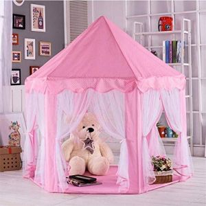 anagre Tente de Jeu pour Enfant Princesse La Tente de Jeu de château de Princesse d'Hexagones Cadeau pour Garçons Filles (hlang EU, neuf)