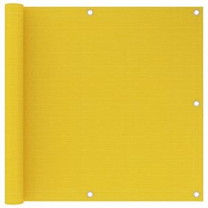 vidaXL Ecran de Balcon Brise-Vue Brise-Vent Store de Jardin Ecran de Protection Ecran d'Intimité Jardin Extérieur Jaune 90x600 cm PEHD (vidaXL FR, neuf)
