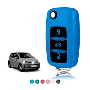 TOOMUME Coque Cl&eacute; TPU Brillant, Etui Cl&eacute; &Eacute;tui Cl&eacute; Adapt&eacute; pour VW Volkswagen Golf 4/5/6 Multivan T5 Polo Up Caddy Beetle Sharan Jetta Bora Seat Ibiza Skoda Fabia (TOOMUME, neuf)