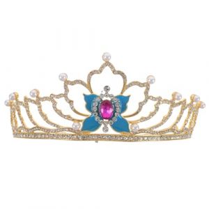 IMIKEYA Diad&egrave;me de princesse : Coiffe de mari&eacute;e, couronne, style Renaissance, robe de princesse pour festival ou c&eacute;r&eacute;monie de bal, go&ucirc;ter, anniversaire, mariage ou toute autre occasion sp&eacute;ciale. (Elsy Abbas, neuf)