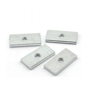 10 pièces écrou carré écrous rectangulaires Mince Curseur Bloc écrous en Acier au Carbone zingué profilé en Aluminium Accessoire M3 M4 M5 M6 M8 (Color : 10pcs, Size : M5x20x15x4) (Sineky, neuf)