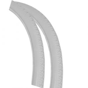 HUPQCVX Pneu 24x1 3/8 Pouces, Accessoire for Fauteuil Roulant Manuel, Pneu Plein, Résistant À l'usure Et Silencieux, Adapté Aux Fauteuils Roulants Manuels(Gray) (HUPQCVX, neuf)