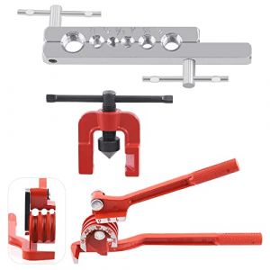Swpeet Lot de 3 outils de double &eacute;vasement automatique et 180 degr&eacute;s 3 en 1, outils d'&eacute;vasement de ligne 5/8", 5/16", 3/16", 1/4", 3/8", 1/2" et cintreuse en cuivre 3 en 1 6,3 mm 5/40. Cintreuse de (swpeet, neuf)