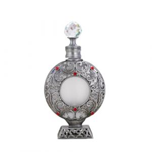Flacon de parfum antique, flacon rechargeable de voyage vintage mystique, flacon vide de parfum, flacon en verre for huiles essentielles 30 ml (gris)(Grey) (XCSMH, neuf)