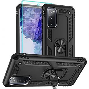 Coque Samsung Galaxy S20 FE avec Film Protection, 360 Full Body Protection PC Dur Anti-Chut Renforc&eacute;e Armor Antichoc pour Samsung Galaxy S20 FE Le Noir (YanmenUK, neuf)