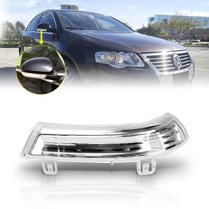 AutoBeeDen Indicateurs pour Volkswagen VW GTI, Golf 5/6 Wagon/Plus, Sharan, Eos, Jetta 3, Passat; SEAT Alhambra; SKD Superb; avec E-Mark, Clignotant S&eacute;quentiel Lat&eacute;ral R&eacute;troviseur (1 Pi&egrave;ce D) (YILINJIE, neuf)