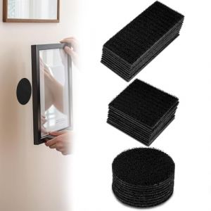 30 Pi&egrave;ces Adhesif Double Face Extra Fort Mousse, Tampon Adh&eacute;sif double face, 3M Pastille Adhesive Double Face Imperm&eacute;ables pour la Maison, Bureau, Carr&eacute; & Ronde (QUQU JIANING, neuf)