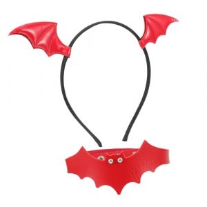 BESTYASH 1ensemble Accessoires De Cosplay Halloween De Kit De -t&ecirc;te Et Collier Design De Chauve-souris Parfait Pour F&ecirc;te &agrave; Th&egrave;me Et D&eacute;guisement (Feast of Yan, neuf)