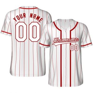 Maillot de Baseball Personnalis&eacute; Imprim&eacute; Nom Num&eacute;ro Chemises de Baseball Chemise &agrave; Boutons pour Hommes/Femmes/Jeunes S-4XL (Shender, neuf)