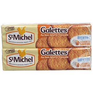 ST MICHEL Galettes au Bon Beurre Français 2 paquets de 130 g - Lot de 8 (ENVOI RAPIDE 24h/48h, neuf)