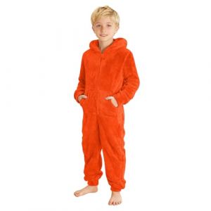 Modaworld Combinaison Pyjama Enfant Fille Gar&ccedil;on 3-12 Ans Douce Pyjama Combinaison Surpyjama pour Enfants Grenouill&egrave;re Hiver Chaude Doubl&eacute;e Polaire avec Capuche D&eacute;guisement Douillet en Peluche (wulizizi, neuf)