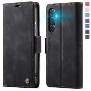 XYGLOW Coque pour Samsung Galaxy S23 FE Etui Housse【RFID Blocage】 Premium en Cuir PU Pochette de Portefeuille Fermeture Magnetique Flip Case Rabat Clapet pour Samsung S23 FE 5G Étui 6,4 Pouces,Noir (XYGLOW-EU, neuf)