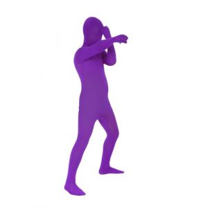 Morphsuits Deguisement Seconde Peau Enfant, Déguisement Seconde Peau Violet, Costume Zentai Enfant, Combinaison Moulante Violet, Costume Garcon Carnaval, Halloween S (Morph Costumes, neuf)