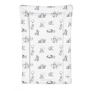 Little Poppets Deluxe Matelas &agrave; langer imperm&eacute;able avec bords sur&eacute;lev&eacute;s Winnie l'ourson Noir/blanc Taille L (Viculii, neuf)