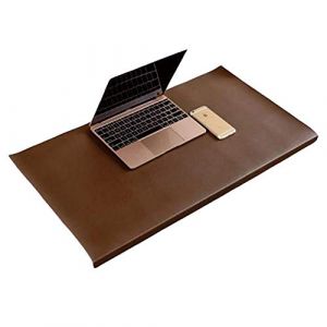 Sous-main de bureau extra large en cuir PU avec rebord - Tapis de bureau &eacute;tanche avec protection des bords - Antid&eacute;rapant et durable pour ordinateur portable (Lesong EU, neuf)