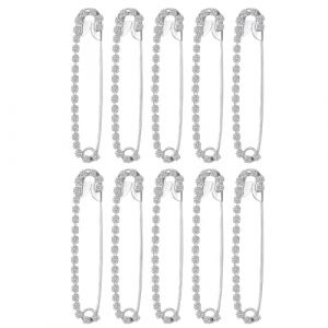 KGDUYC Épingles à nourrice Épingles de sûreté vêtements épingles de sûreté maison école bureau couture artisanat épingles (10 pièces) (Qertyias OÜ, neuf)