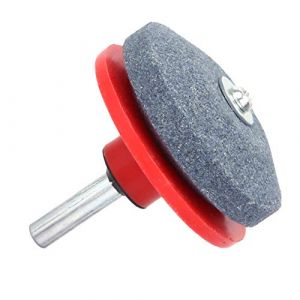 Meuleuse de Lame de Tondeuse Efficace, Outil de Perceuse électrique pour un Affûtage Rapide de la Lame de Tondeuse à Gazon (rouge) (Qkiss, neuf)