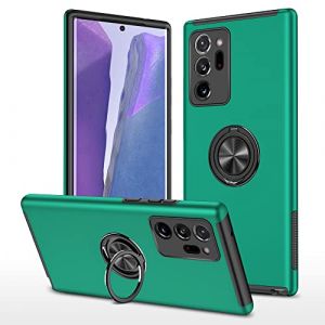 Kainevy pour Coque Samsung Note 20 Ultra 5G&4G Antichoc Silicone Magnetique Etui Samsung Galaxy Note 20 Ultra Coque avec Support Anneau M&eacute;tal Rotatif 360&deg;, Housse de Qualit&eacute; Militaire (Vert) (Kainevy, neuf)