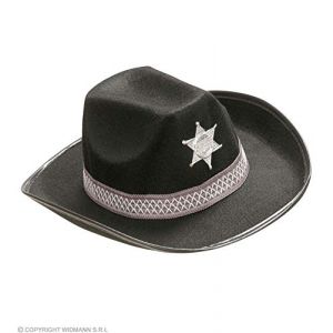 W WIDMANN MILANO Party Fashion - Chapeau de cowboy avec bandeau et étoile, rodéo, ranger, shérif, accessoire pour déguisements de carnaval (party,fr | Nous livrons du fun, neuf)