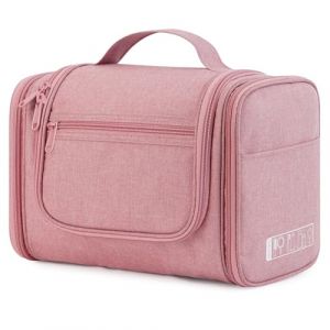 WANDF Grande Trousse de Toilette Femme Trousse Maquillage Suspendue Trousse de Toilette Homme de Voyage, Sac Organisateur de Toilette et Cosm&eacute;tiques(Rose fonc&eacute;) (WANDF FR, neuf)