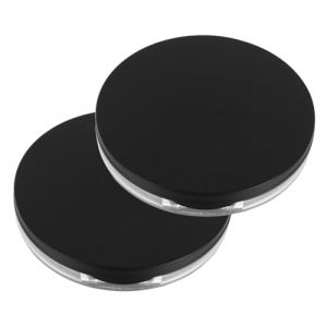 Ipetboom Bo&icirc;te De Poudre De Maquillage Vide 2 Pi&egrave;ces Compacte Avec Tamis Souple Et Houppettes Pour Usage Quotidien Et Voyage (KinRoZ, neuf)