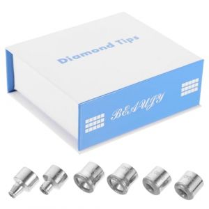 POPETPOP &Eacute;ponges de Microdermabrasion Diamant&eacute;es Pointes de Sculpture Microscopique en Acier Inoxydable Accessoires de Beaut&eacute; pour Microdermabrasion Kit de Remplacement pour Soins du (Denneyas, neuf)