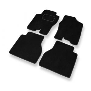 Mossa Tapis de Sol Velours adapt&eacute; pour Nissan Navara D40 (2005-2014) - Premium Tapis de Voiture - Noir 1 (eMOSSA, neuf)