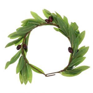 OFFIGAM 1 Pc bandeau de fleur accessoires de cheveux de fille de fleur guirlande de baies Bandeau vert olive cheveux de f&eacute;e bandeau de mari&eacute;e cerceau de cheveux de f&ecirc;te Green (pristonswater, neuf)