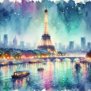 Huacan Kit Broderie Point de Croix Paysage Imprim&eacute; Tissu de Grille, Point de Croix Kit de Broderie 11CT DIY &OElig;uvres D'art Faites &agrave; La Main pour Adultes D&eacute;butants 40 x 40 CM (Paysage C) (Huacan Diamond Painting-FR, neuf)