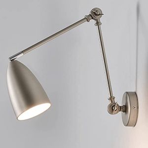 Applique Murale De Chevet Bras Articul&eacute; R&eacute;glable Double Bras Long Applique Murale En M&eacute;tal &Agrave; T&ecirc;te Unique &Eacute;tude T&eacute;lescopique Appliques Murales De Lecture E27 &Eacute;clairage Mural [Classe &Eacute;nerg&eacute;tique A++] (YFTLTD, neuf)
