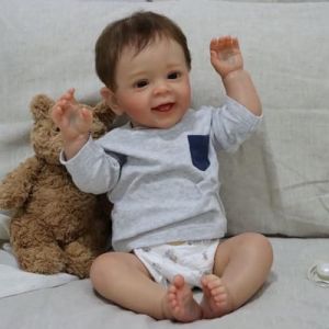 ZIYIUI Poupées Reborn réalistes en silicone souple et vinyle de 55 cm pour bébé garçon nouveau-né lesté (YAYATOY, neuf)