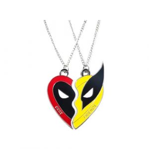 2 Pièces Dead Et Wolve Collier, Collier avec pendentif Mort et Wolverine, Wolverine Collier, Dead Figurine Modèle De Masque Accessories, Masque Pendentif Accessoires pour Hommes Femmes (Bcwerxu, neuf)