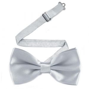 MAIANY NœUds Papillon Homme, Avec Gancio RéGlable, NœUd Papillon Classique Pré- Noué Pour Costume, IdéAl Pour Les Mariages Pour Hommes, NœUd Papillon Pour Dames (Argent) (MAIANY, neuf)