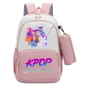 G&eacute;n&eacute;rique Sac &agrave; dos K-Pop Demon Hunters Sacs d'&eacute;cole K POP Hunters Huntrix Anime Rumi/Mira/Zoey Imprim&eacute;s de personnages de Films Sac &agrave; dos Imperm&eacute;able et Portable pour Les Fans Gar&ccedil;ons et Filles (PANGKII, neuf)