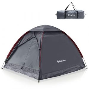 KingCamp MONDOME II Tente de Camping Ultra L&eacute;g&egrave;re pour 2 Personnes - D&ocirc;me &Eacute;tanche, Compacte et Adapt&eacute;e au Sac &agrave; Dos - Id&eacute;ale pour Camping, Trekking et Ext&eacute;rieur - Gris (KingCamp EU, neuf)