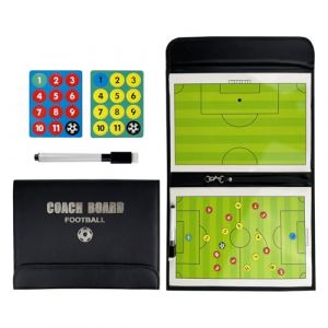SOSOLOVE Tableau Football Tactique Entra&icirc;neur Board, Magn&eacute;tique Pliable Professional Tableau Tactique, pour Entra&icirc;neur Board Conseil D'entra&icirc;neur Formation avec Stylo, Gomme, Aimants (CRISTALIN LIFESTYLE S.R.L., neuf)