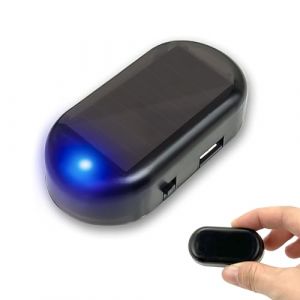 L'alarme Solaire De Voiture,L'alarme Solaire De Voiture a Simul&eacute;,Anti-vol De Lumi&egrave;re D'alarme,Avertissement De Solaire Syst&egrave;me Anti-vol Flash,Alarme De Voiture Lumi&egrave;re,Alarme De Voiture,Bleu (charey, neuf)