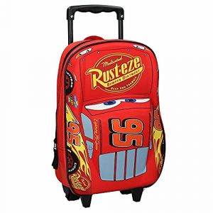 Cars 3 Générique Sac a Dos 3D a roulettes garçon 31 cm, Rouge, 31 cm (La boutique des toons, neuf)