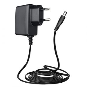 Adaptateur d'alimentation Long 9 V 0,5 A/500 mA 1,8 m, Adaptateur de Commutation AC 100-240 V vers DC 9 V 0,5 A Prise Murale PSU 5,5 x 2,1 mm pour Arduino UNO Mega, Machine elliptique et Autres (ANLINK-FR, neuf)