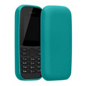 kwmobile Housse Compatible avec Nokia 105 (2019) Coque - Housse de téléphone Protection Souple en Silicone - pétrole Mat (SX-Commerce, neuf)