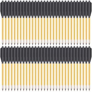 WANVZMR Mini Boulons d'arbal&egrave;te, Fl&egrave;ches d'arbal&egrave;te en Aluminium de 6,3 Pouces, Fl&egrave;che de Chasse pour Arbal&egrave;te de 50 &agrave; 80 LB, id&eacute;al pour la Pratique du tir &agrave; l'arc de Chasse &agrave; la Cible (60pcs Gold) (BINGHENG OU, neuf)
