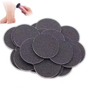60 feuilles Fière de pied Remplaçable Fond de verre Fière de pied électrique de 1,65 pouce Refill Discs de papier de verre pour les calculs électriques Callus Disques de ponceuse de pied profess (JianShiXianLIULANSHANGMAOYouXianGongSi, neuf)