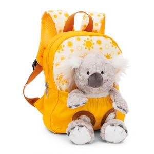 NICI Sac à Dos pour Enfants Jaune 2 en 1 avec Peluche Koala 25cm - Sac à Dos pour Maternelle Fille & garçon, Dos Souple & Sangles réglables - 49842 (e-shop-mühlheim, neuf)