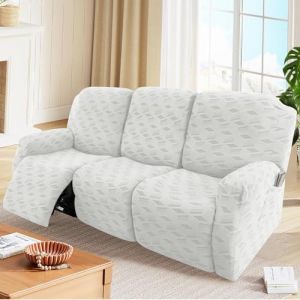 Housse de fauteuil inclinable en jacquard extensible pour fauteuils inclinables 1, 2, 3 places, protection de meubles lavable pour Lazyboy, fauteuils électriques et housse de canapé résistante aux (chaowuuk, neuf)