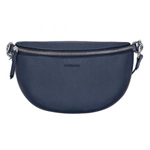 Leabags Cali Petite Sacoche Ventrale en Cuir v&eacute;ritable | Sac Banane avec Fermeture &eacute;clair | Sac bandouli&egrave;re pour Femmes | 23x5x13 cm | Bleu (Marketplace-Powerbrands, neuf)