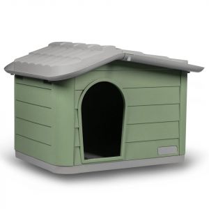 URBNLIVING Niche en plastique pour chiens de petite et moyenne taille, abri durable pour intérieur et extérieur, surface facile à nettoyer, ventilation, légère, portable, résistante aux intempéries, 2 (Panorama Stores, neuf)