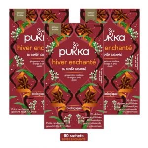Pukka | Infusion Bio Hiver enchant&eacute; | Infusion Biologique et Ayurv&eacute;dique, Issue du Commerce &Eacute;quitable | 3x20 Sachets | 60 sachets (PENNGUIN-FR-CAMON, neuf)